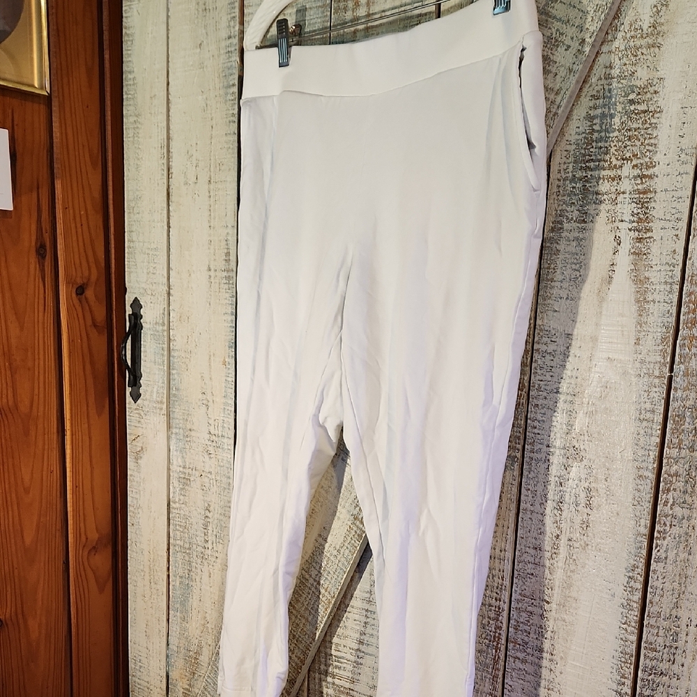 Pure Jill Cream Slim Crop Pants
